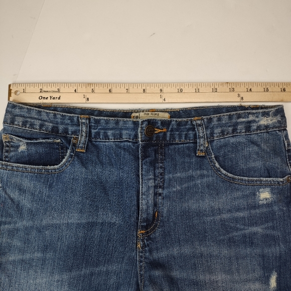 Free People Jeans Distressed with Holes Size 30 - Picture 7 of 8